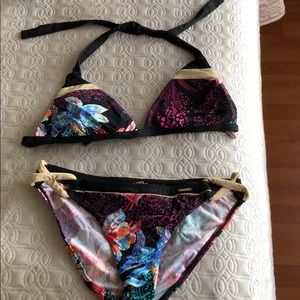 Sunseeker Australia black floral bikini